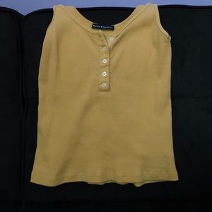 BRANDY MELVILLE YELLOW CROP TOP